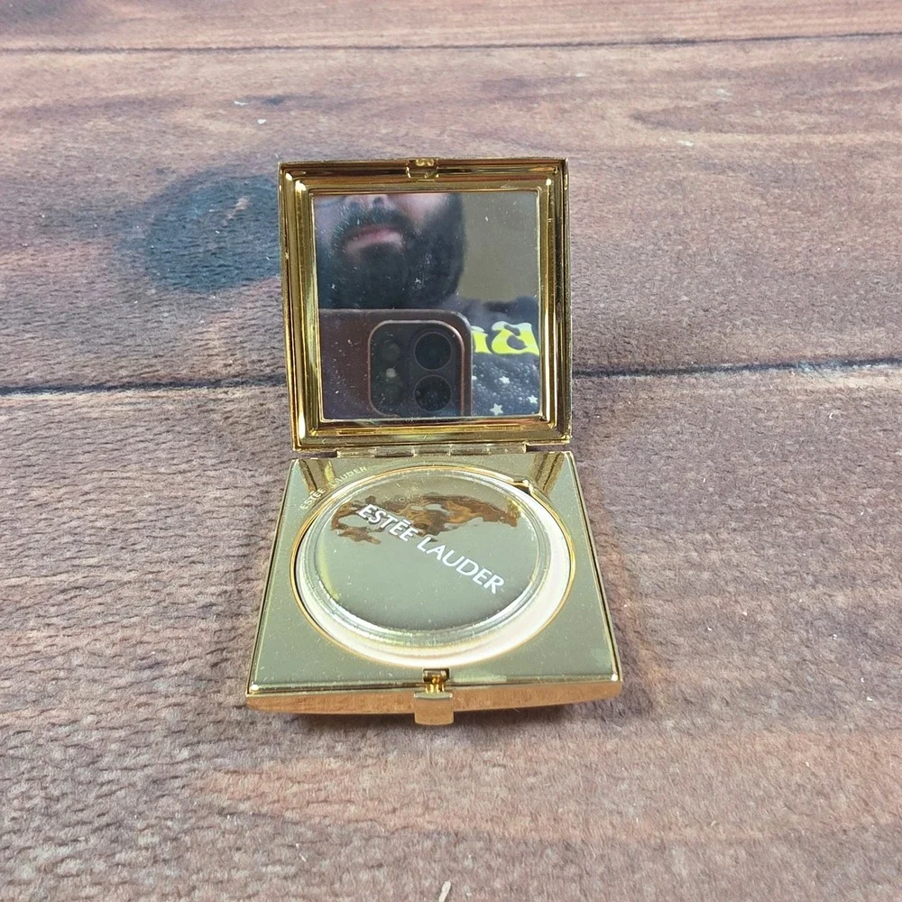 Estee Lauder Lucidity Powder Compact Womens OS Red Gold Good Crystal Enamel